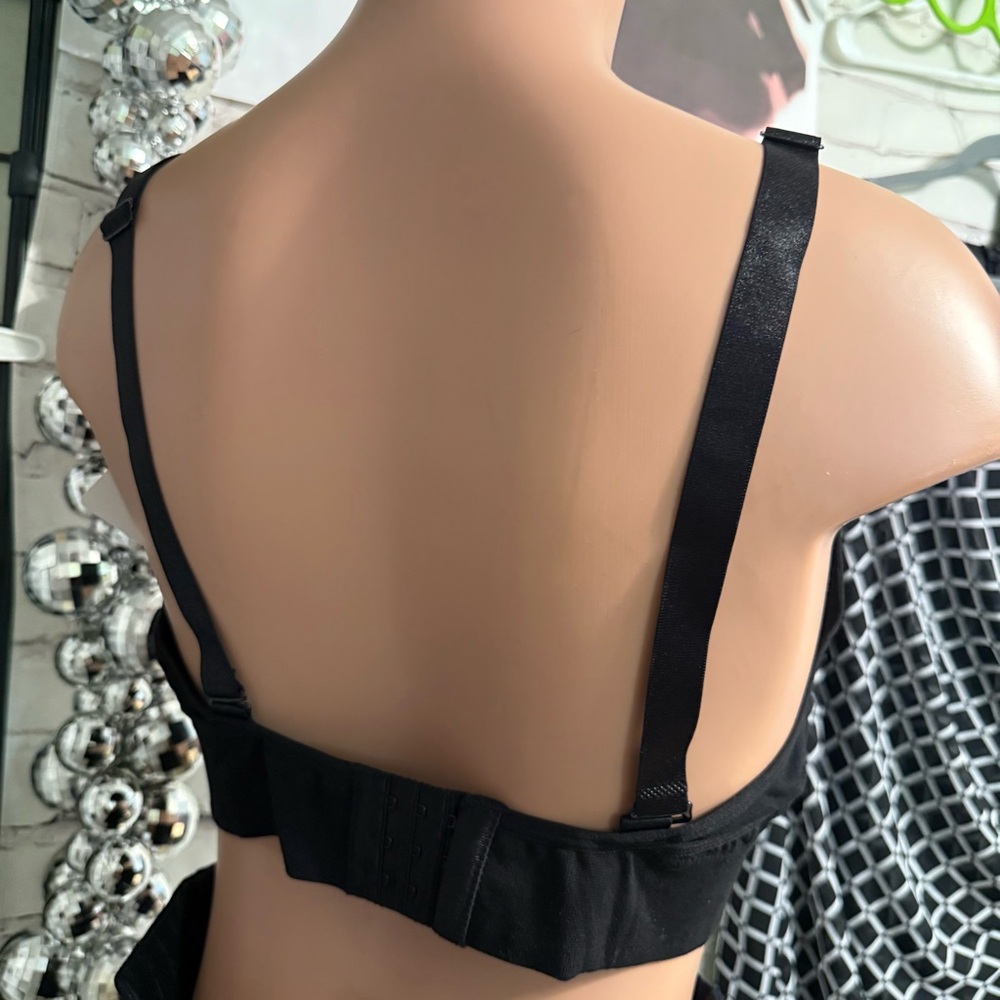 ComfortFit Black Nursing Sleep Bra with Adjustable Straps XL - Picture 3 of 6